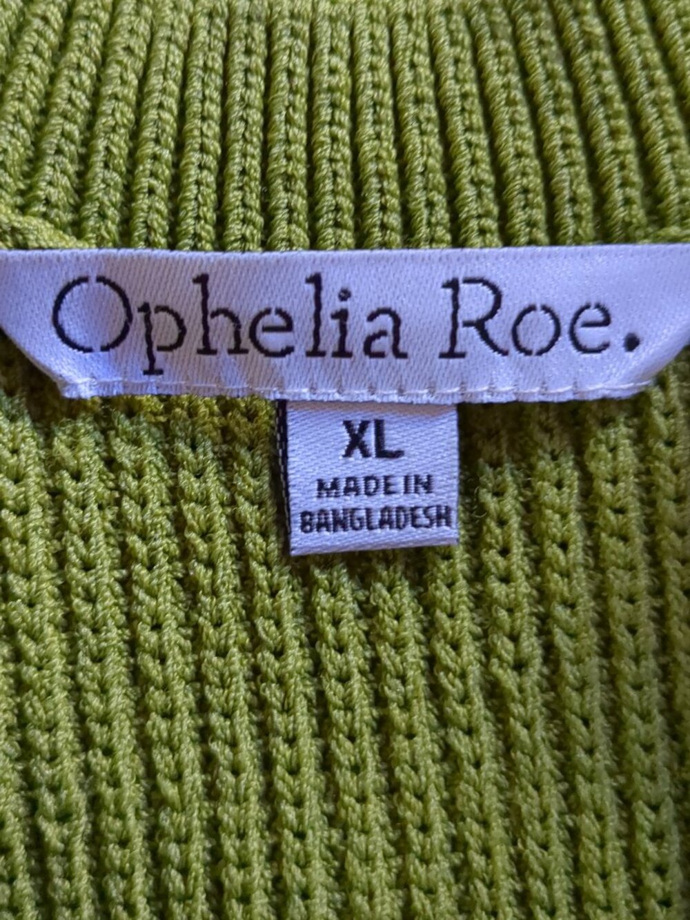 Lime Green Knit Sleeveless Top - Picture 6 of 7